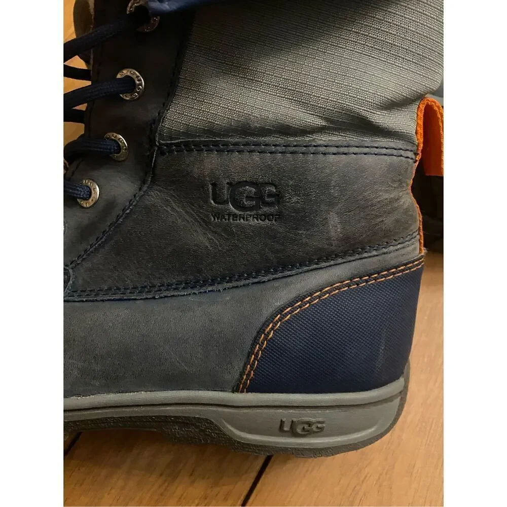 UGG K BUTTIE II CWR blue boots with sheepskin girl US 5/EU 37/UK 4/JP 23.5
